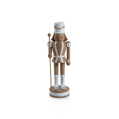 Nutcracker Taper Holder - Brown - Christmas Decor by Carlyle Avenue