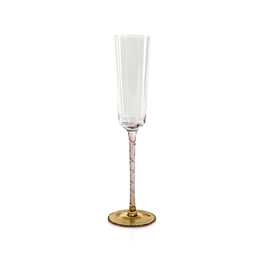Vicenza Glassware - Amber and Pink