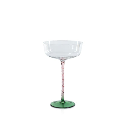 Vicenza Glassware - Green and Pink - Drinkware Sets by Carlyle Avenue