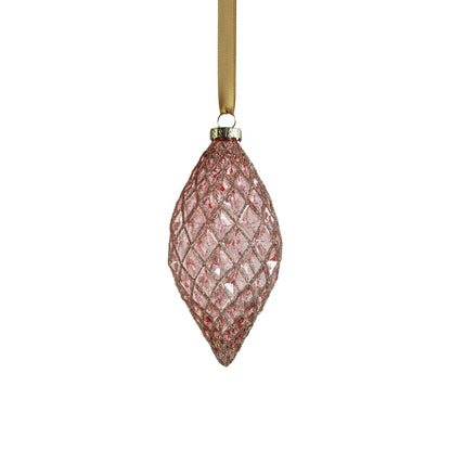 Harlequin Glass Ornament - Plum - Holiday Ornaments by Carlyle Avenue
