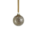 Golden Sugar Bead Glass Ball Ornament - Gold - Ornaments by Carlyle Avenue