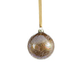 Golden Sugar Bead Glass Ball Ornament - Luster - Ornaments by Carlyle Avenue