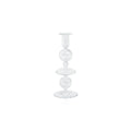 Lucerna Glass Taper Holder - Clear - Taper Holder by Carlyle Avenue