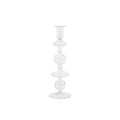 Lucerna Glass Taper Holder - Clear - Taper Holder by Carlyle Avenue