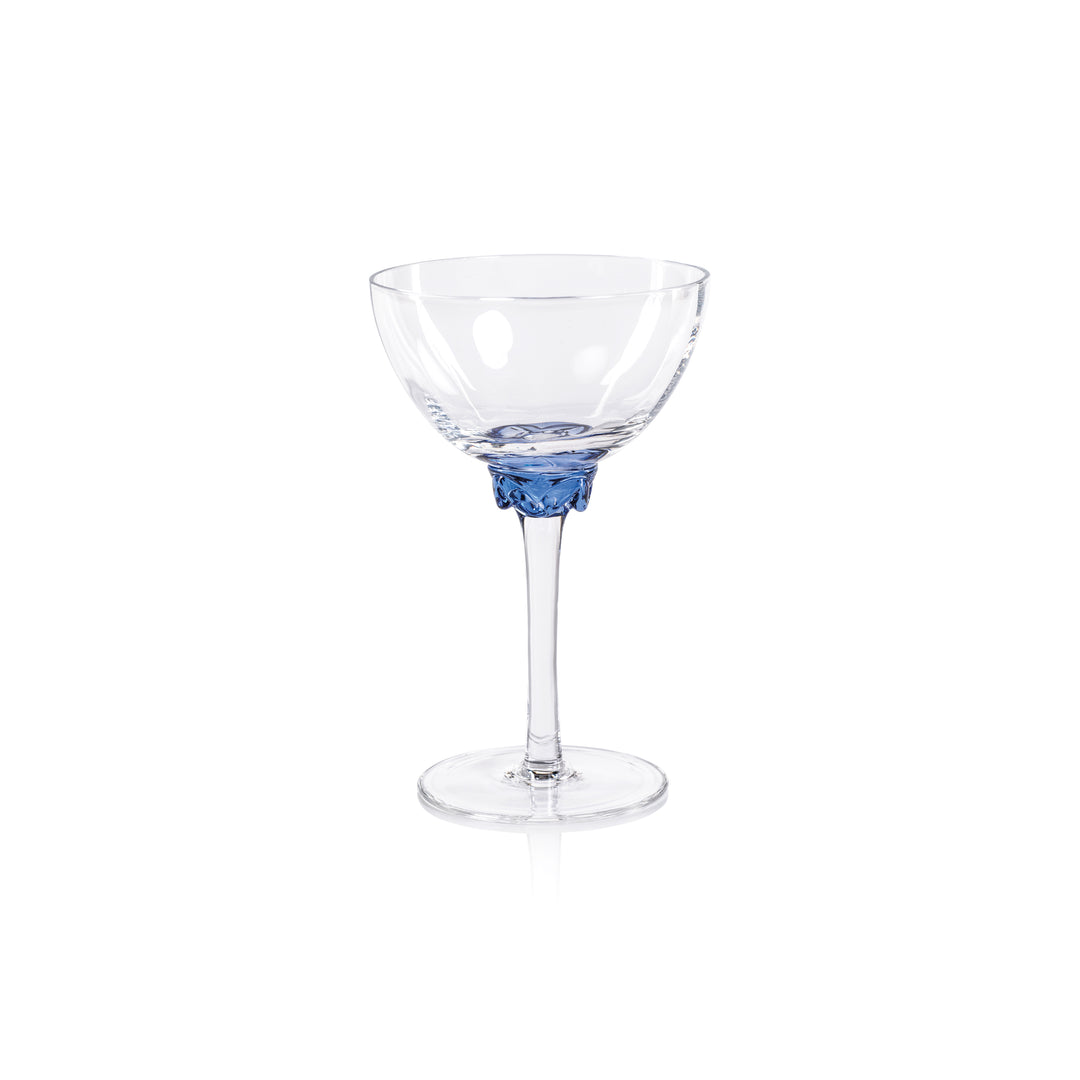 Colette Glassware - Martini/Cocktail Glass - Emerald Colors - Drinkware by Carlyle Avenue