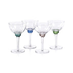 Colette Glassware - Martini/Cocktail Glass - Emerald Colors - Drinkware by Carlyle Avenue