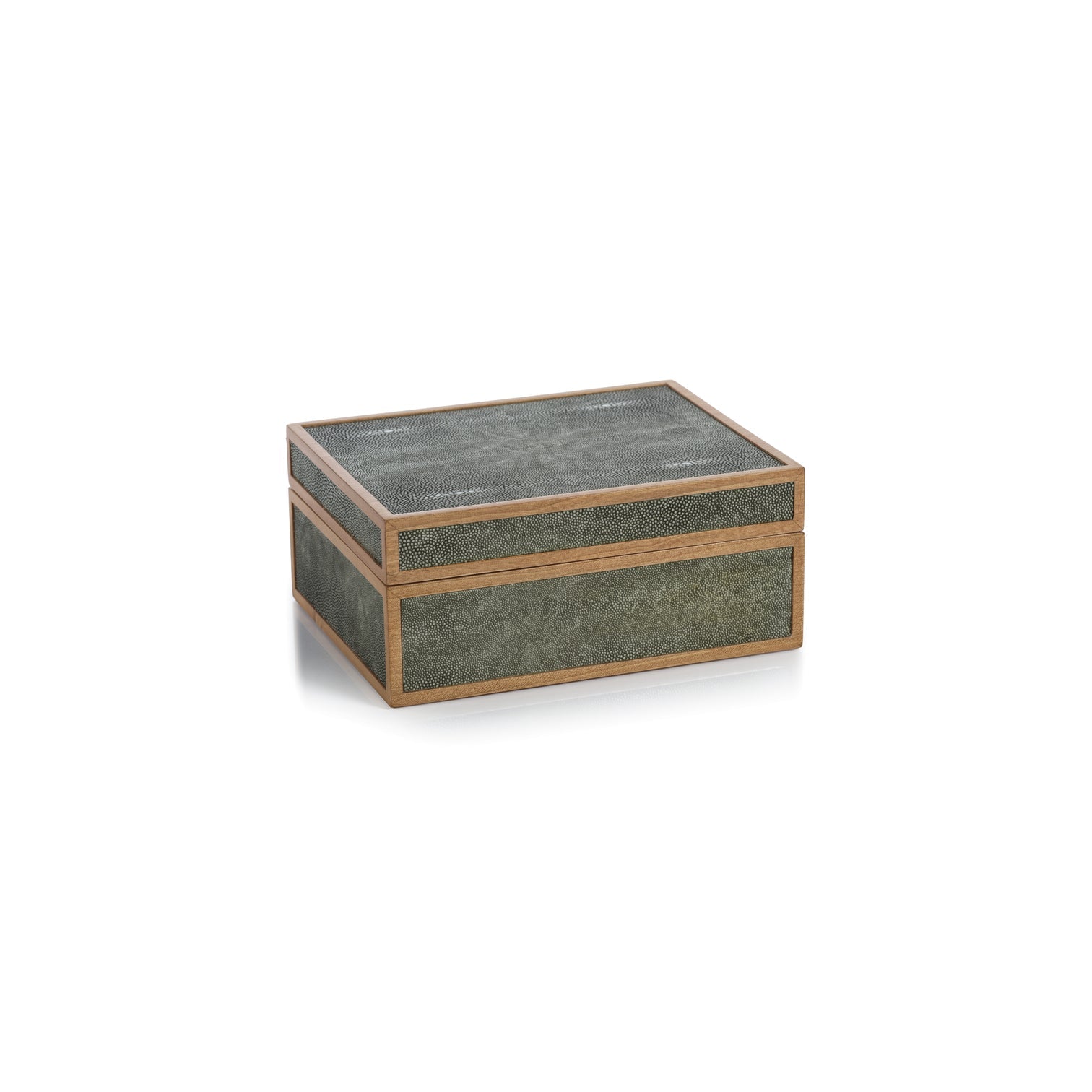 Wood & Shagreen Leather Box