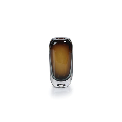 Glass Vase - Amber & Gray - Vases by Carlyle Avenue