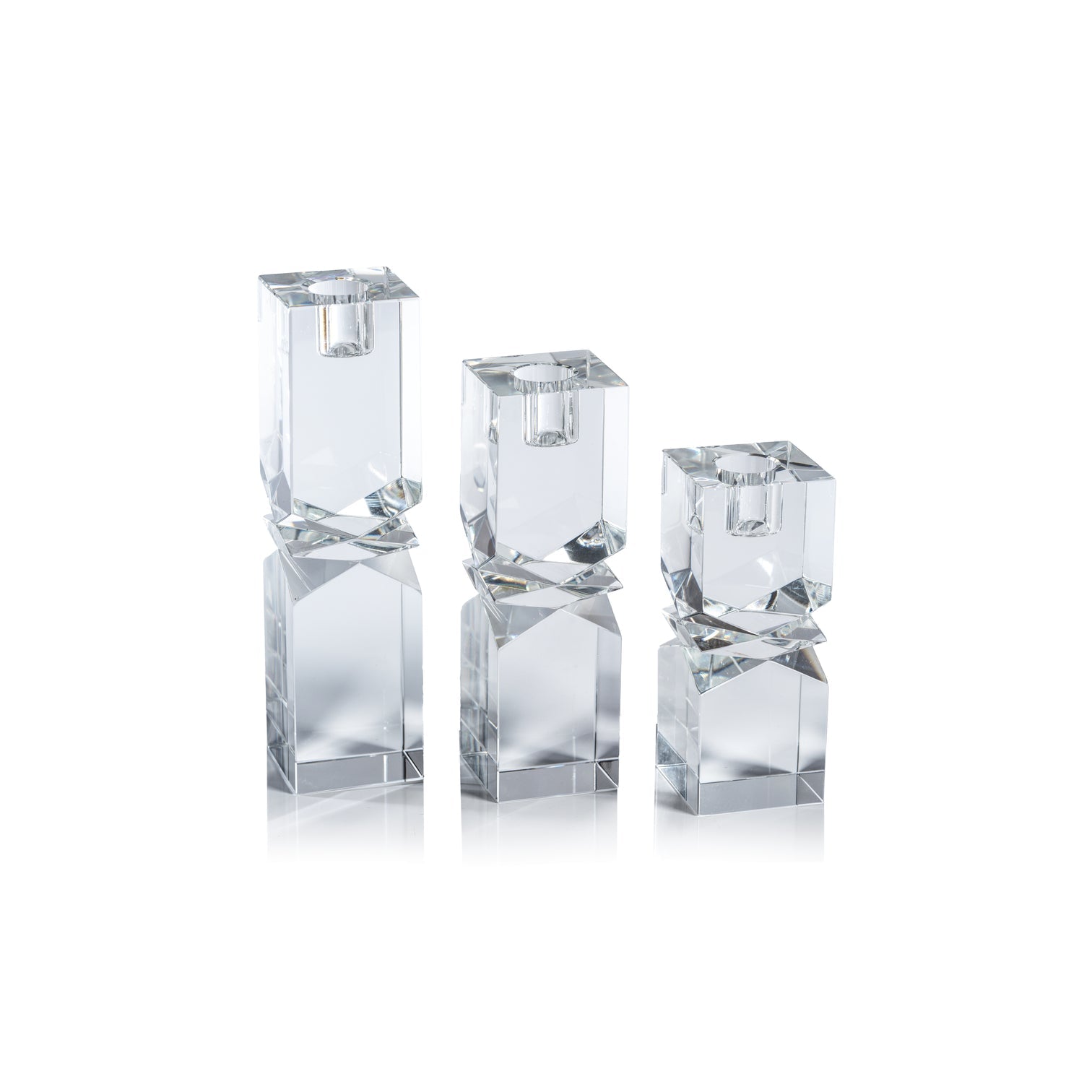 Vienna Artistry Crystal Candle Holder - Clear