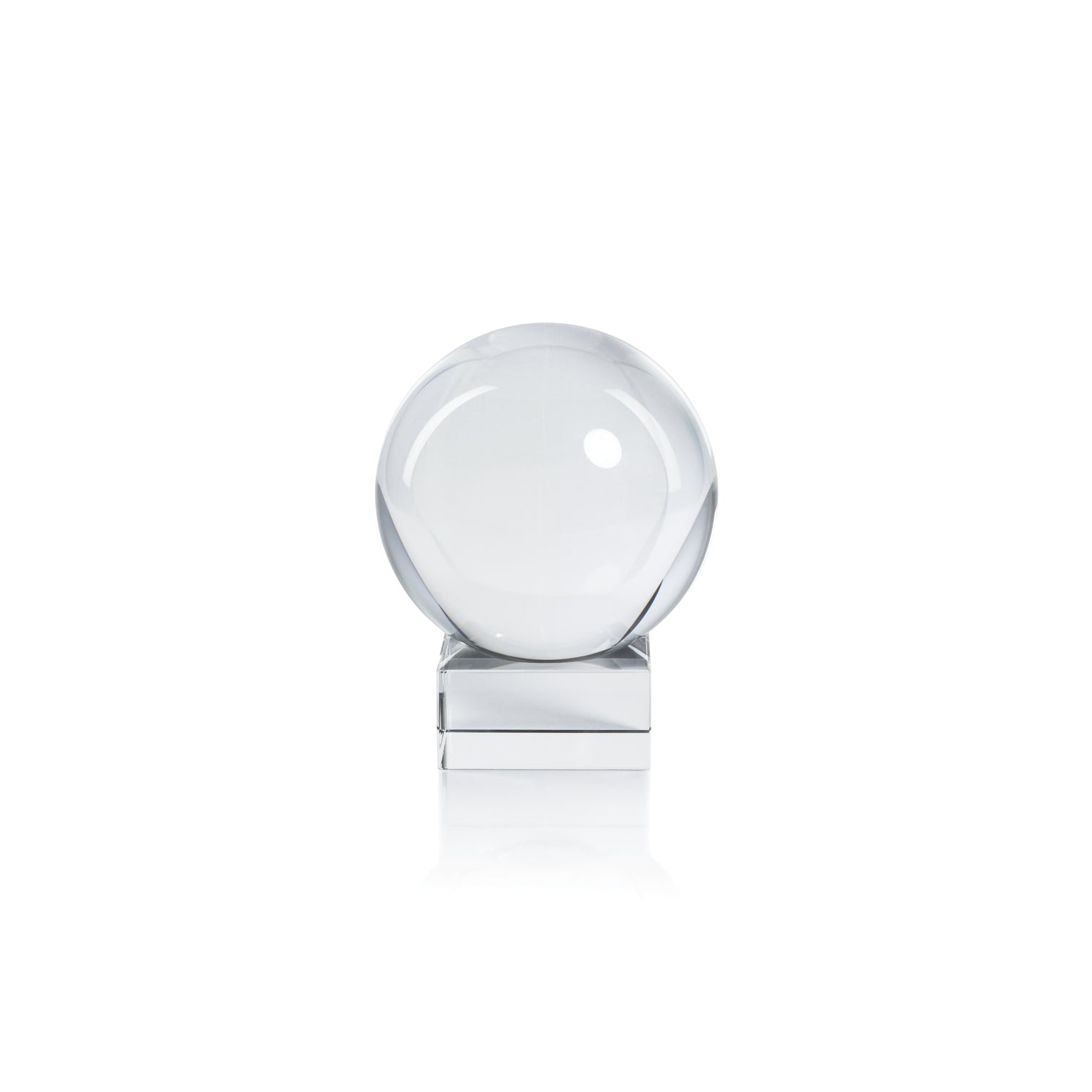 Serenity Crystal Orb on Base - Clear - Small -  by Carlyle Avenue