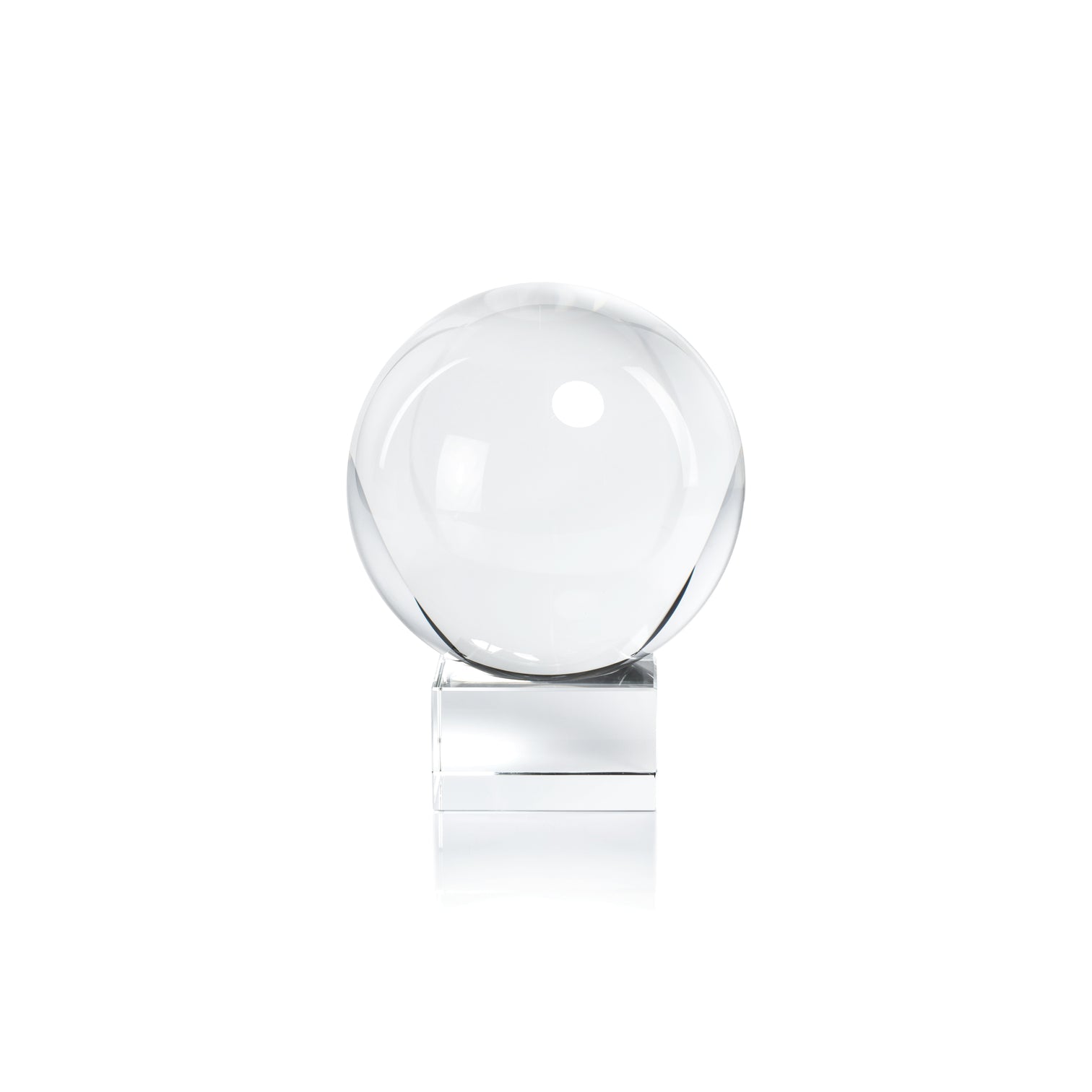 Serenity Crystal Orb on Base - Clear - Large