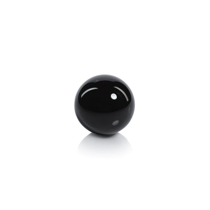 Noir Crystal Glass Fill Ball - Black - Decorative Accessories by Carlyle Avenue