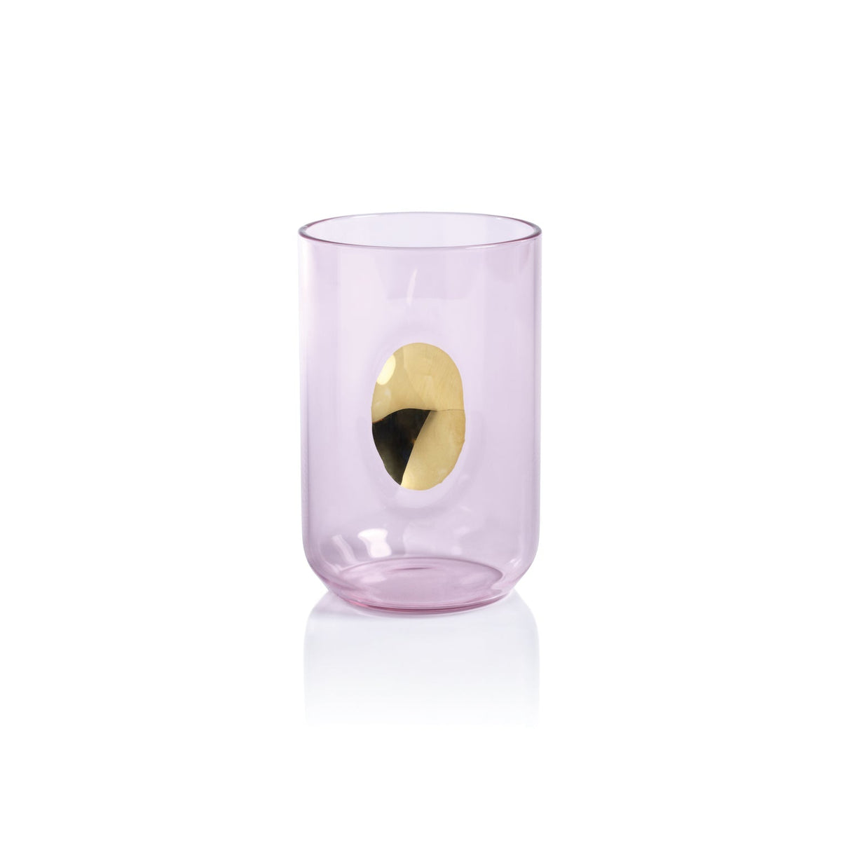 Aperitivo Tumbler with Gold Accent - Pink - Set of 4 - Glassware by Carlyle Avenue