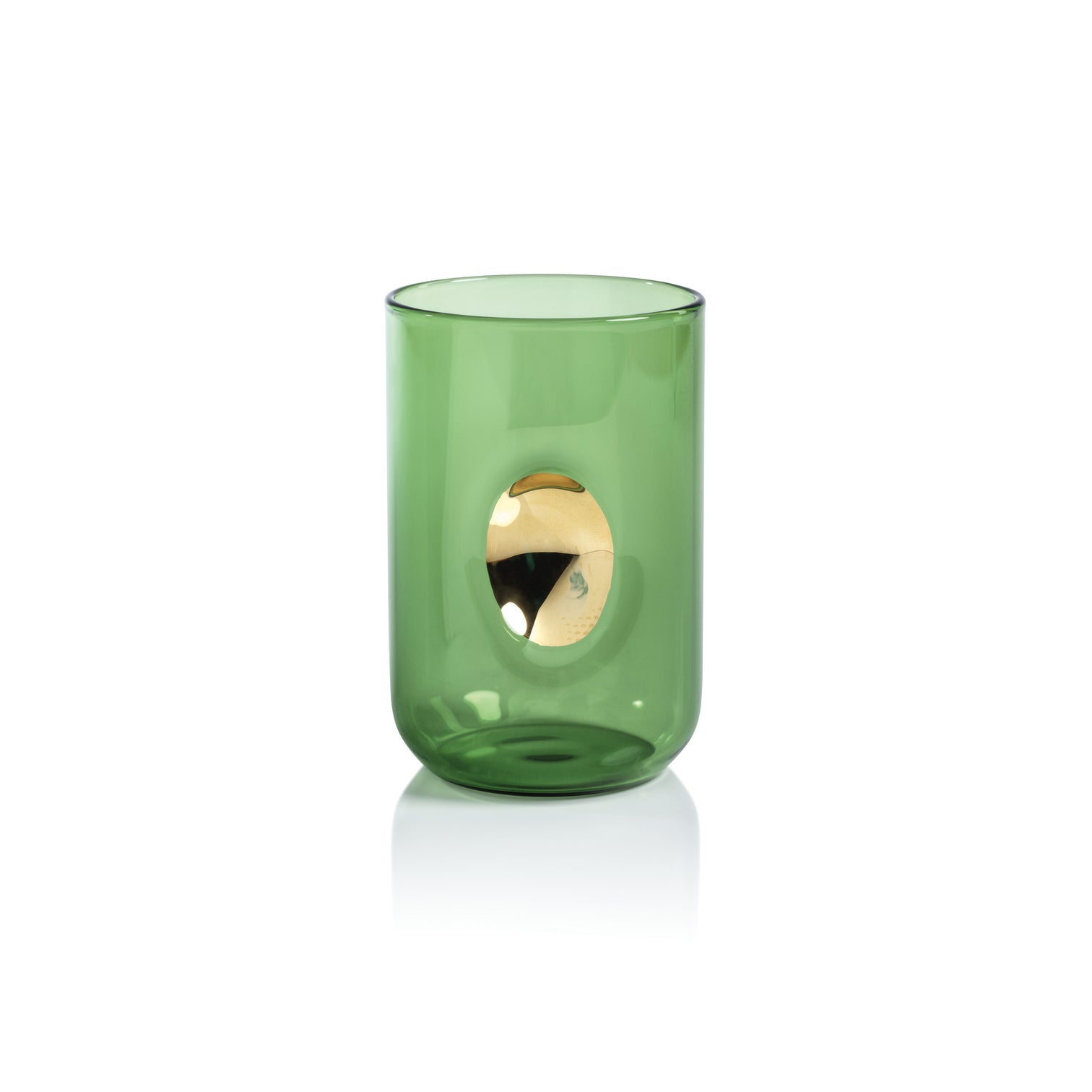 Aperitivo Tumbler with Gold Accent - Cactus Green - Set of 4