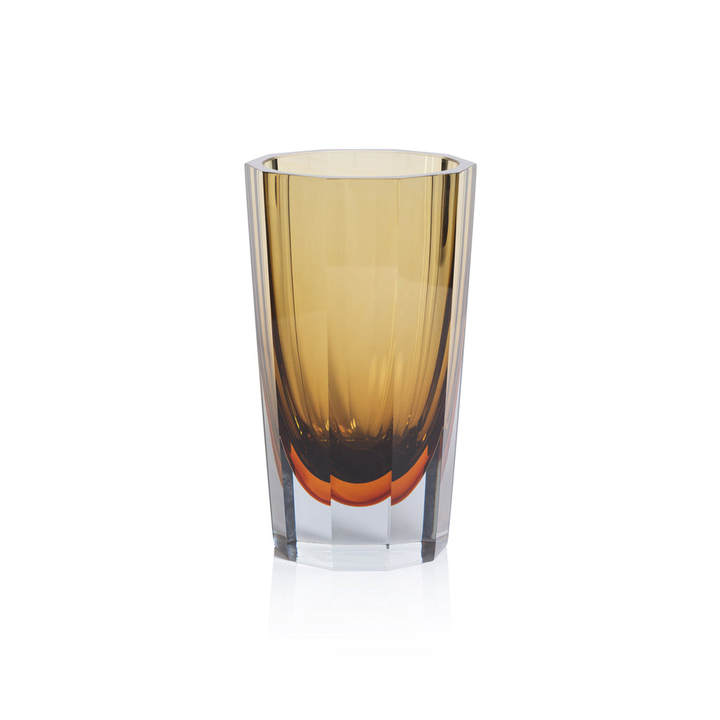 Corvatsch Amber and Smoke Tonal Vase - Vases by Carlyle Avenue