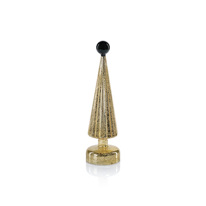 LED Tree with Globe Finial - Gold w/ Green - Christmas Trees by Carlyle Avenue