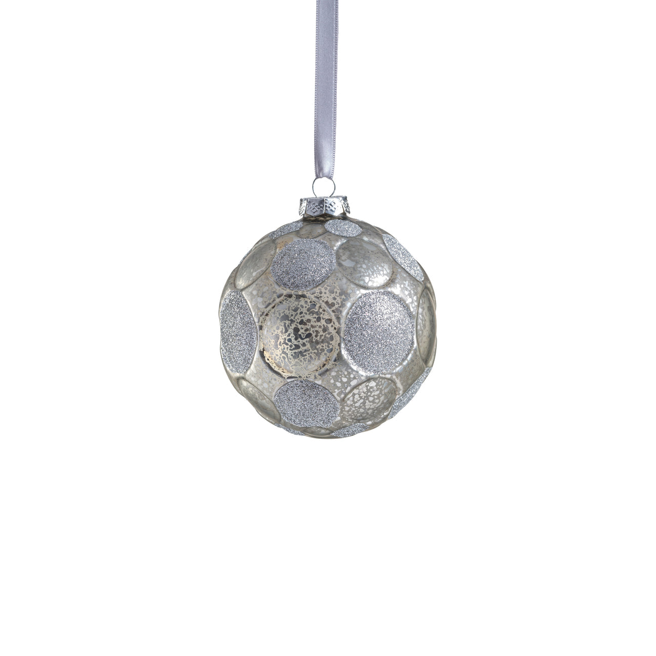 Matte Frosted Whisper Glass Ornament - Silver - Ornaments by Carlyle Avenue