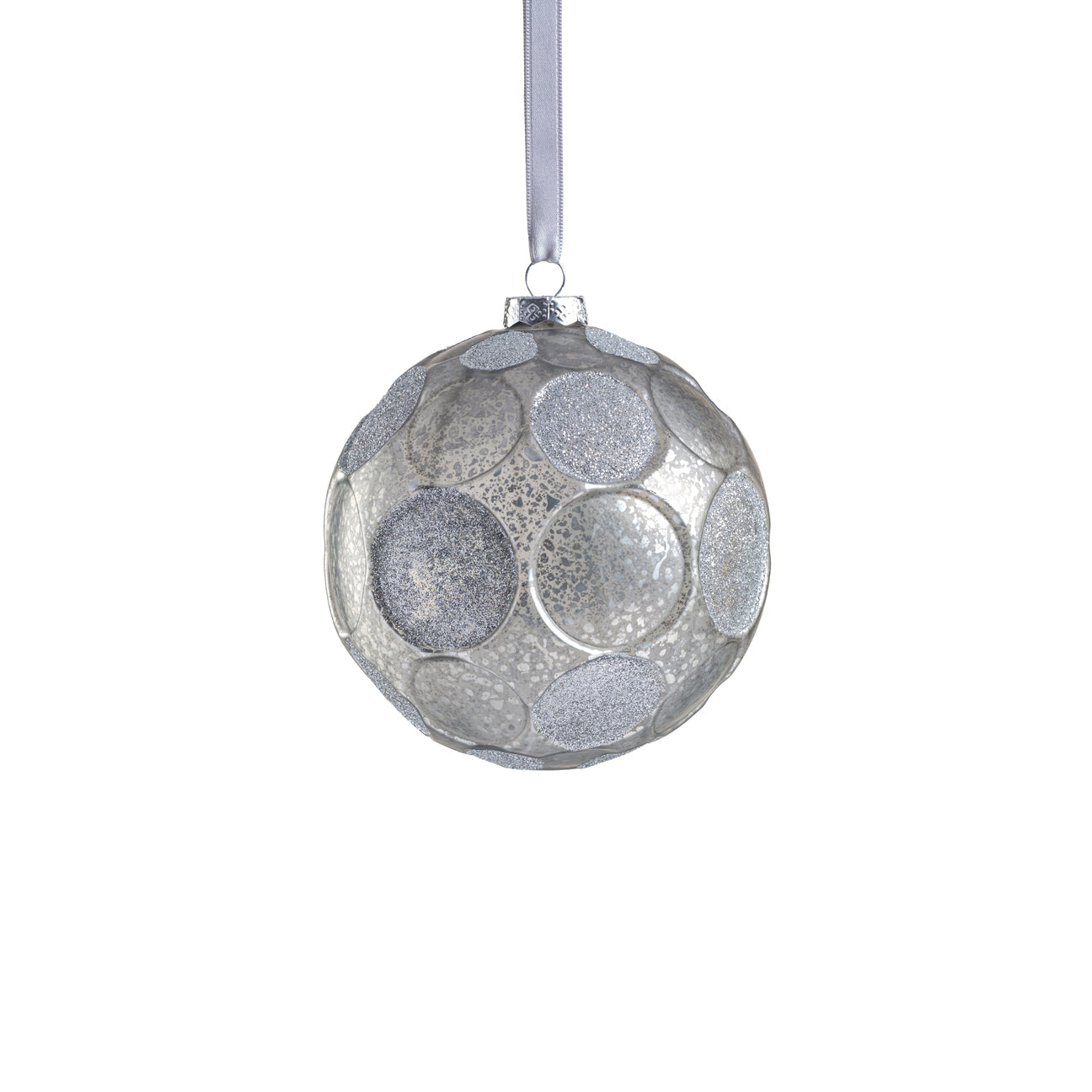 Matte Frosted Whisper Glass Ornament - Silver - Ornaments by Carlyle Avenue