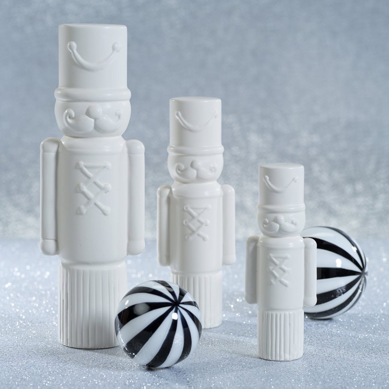 Decorative Ceramic Soldier - Matte White