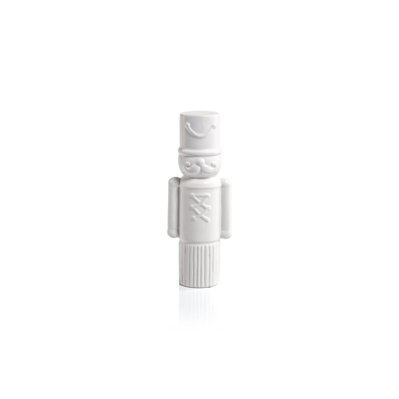 Decorative Ceramic Soldier - Matte White