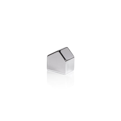 Decorative Ceramic House - Silver - Christmas Decor by Carlyle Avenue