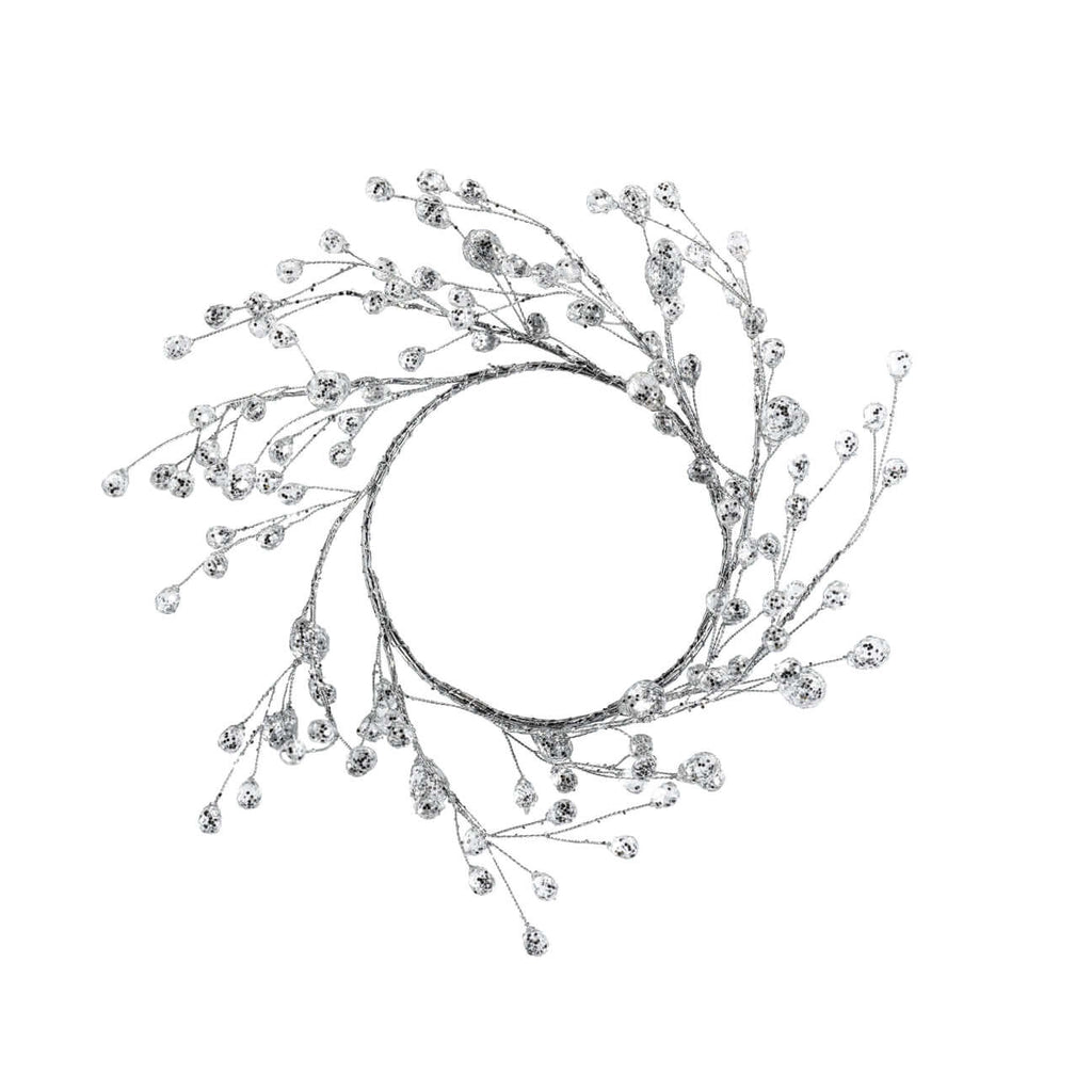 Beaded Glass Berry Wreath, Set of 12 - Holiday Decor by Carlyle Avenue