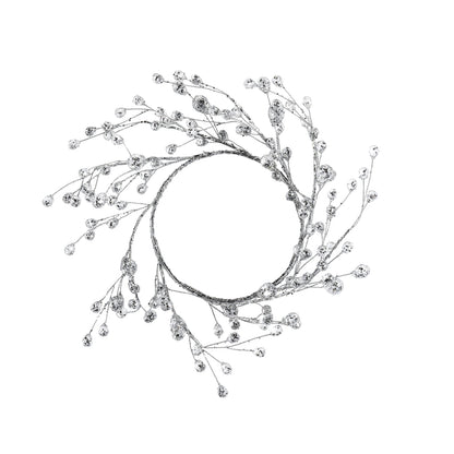 Beaded Glass Berry Wreath - Christmas Decor by Carlyle Avenue