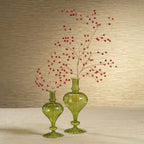 Beaded Glass Berry Pick - Red and Gold - Christmas Decor by Carlyle Avenue