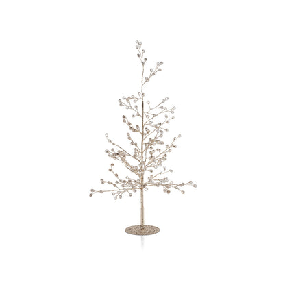 Beaded Glass Berry Tree - Clear and Gold - Christmas Trees by Carlyle Avenue