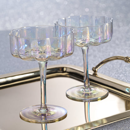 Rocco Handblown Coupe - Luster (Single) - Drinkware Sets by Carlyle Avenue