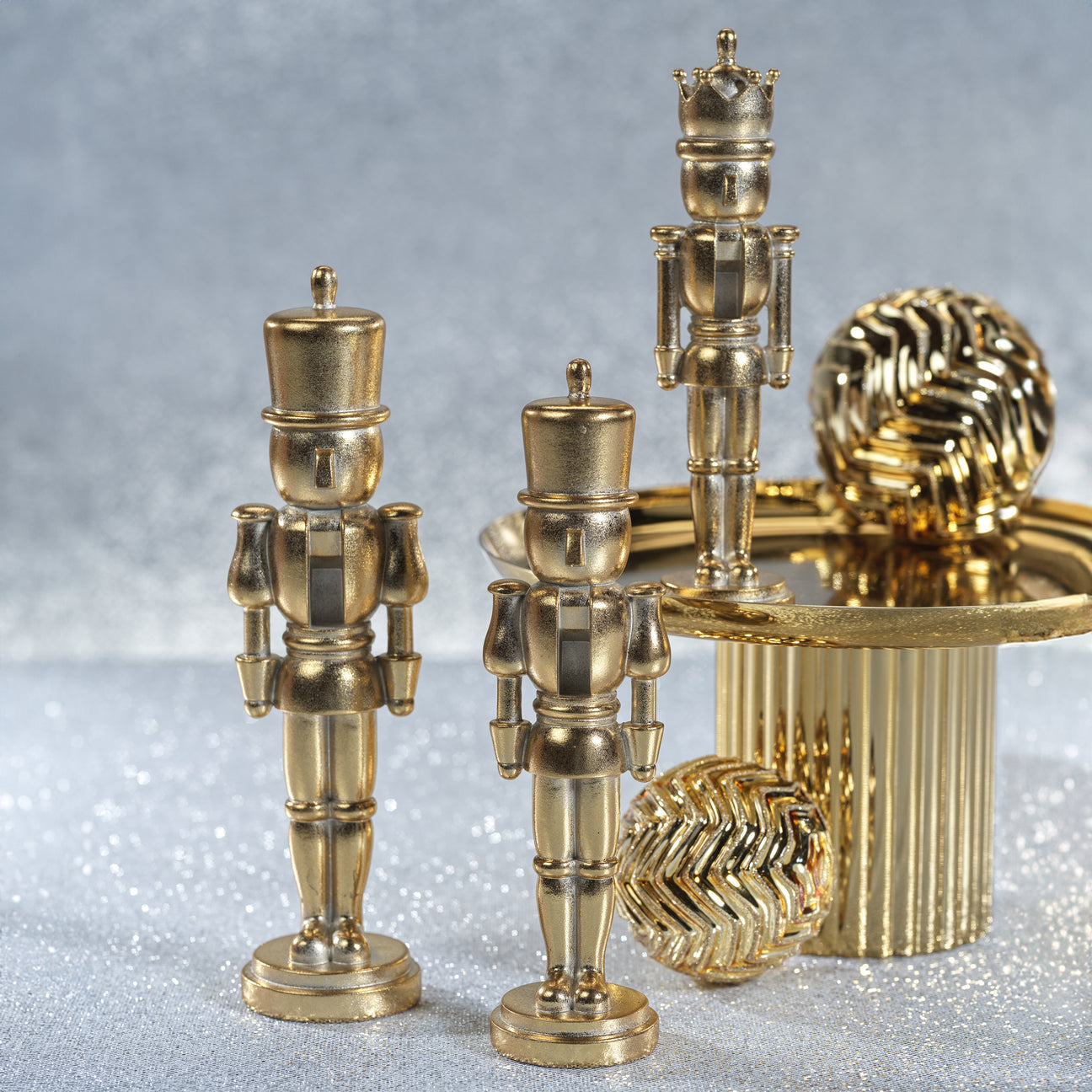 Metallic Decorative Nutcracker - Gold