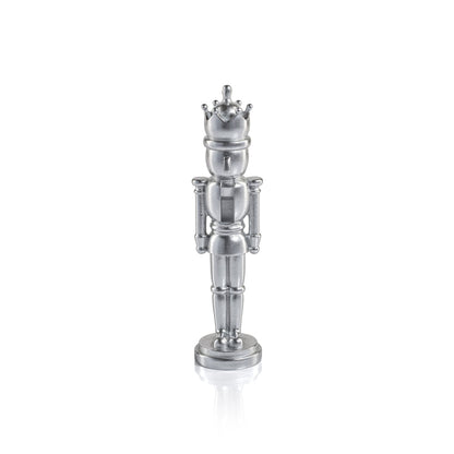 Metallic Decorative Nutcracker - Silver - Christmas Decor by Carlyle Avenue