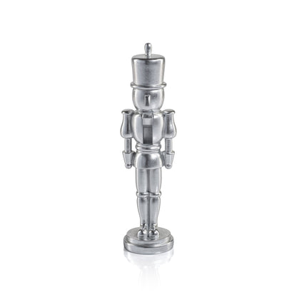 Metallic Decorative Nutcracker - Silver - Christmas Decor by Carlyle Avenue
