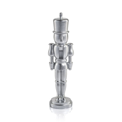 Metallic Decorative Nutcracker - Silver - Christmas Decor by Carlyle Avenue