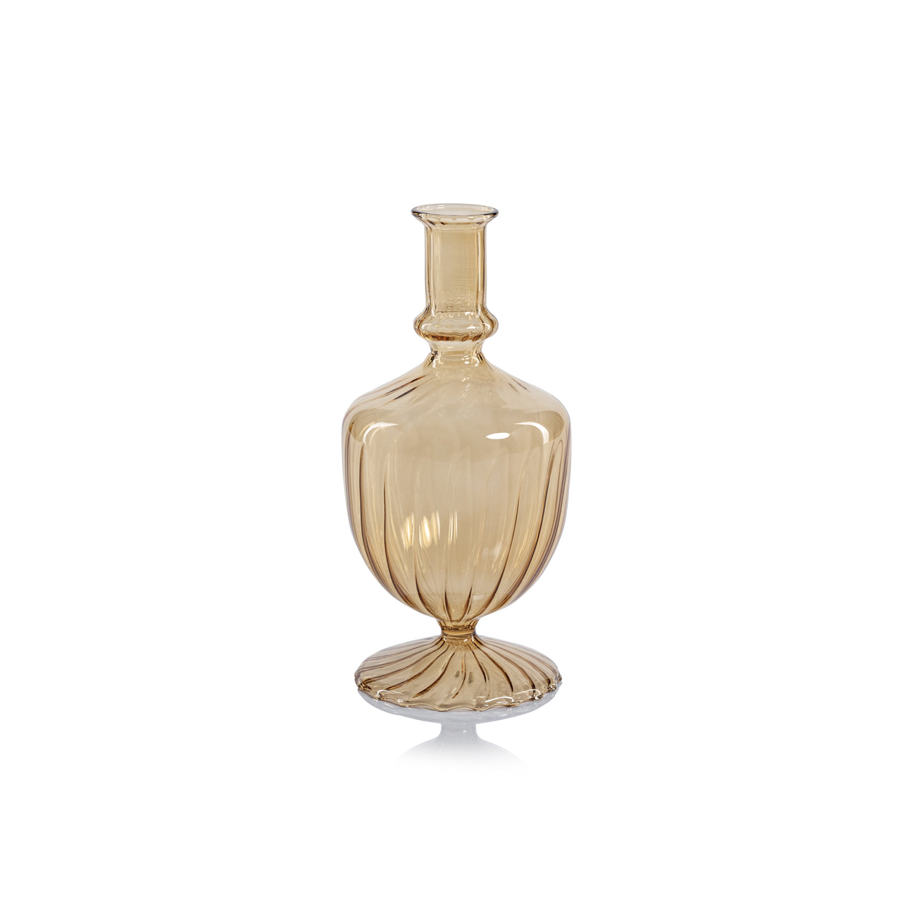 Venetian Spiral Vase - Light Amber