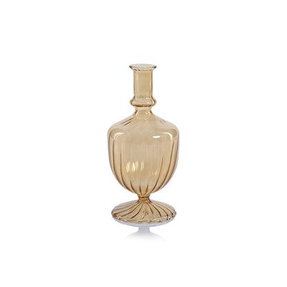 Venetian Spiral Vase - Light Amber - Vases by Carlyle Avenue
