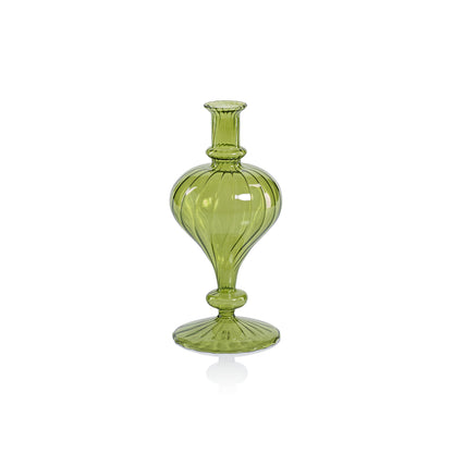 Venetian Spiral Vase - Green - Vases by Carlyle Avenue