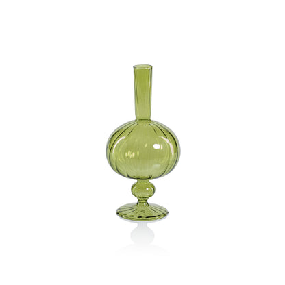 Venetian Spiral Vase - Green - Vases by Carlyle Avenue