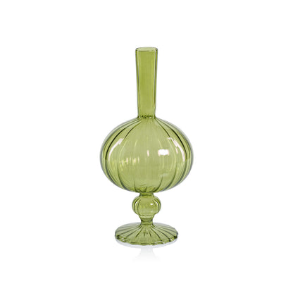 Venetian Spiral Vase - Green - Vases by Carlyle Avenue
