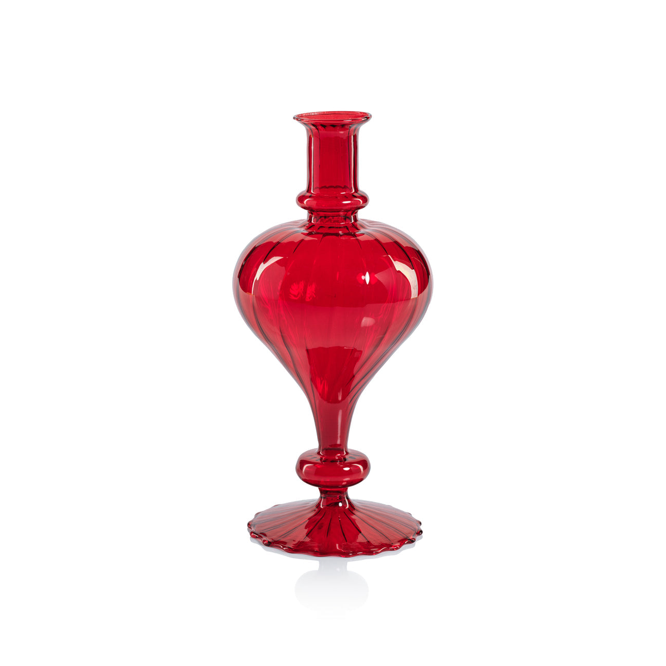 Venetian Spiral Vase - Red - Vases by Carlyle Avenue