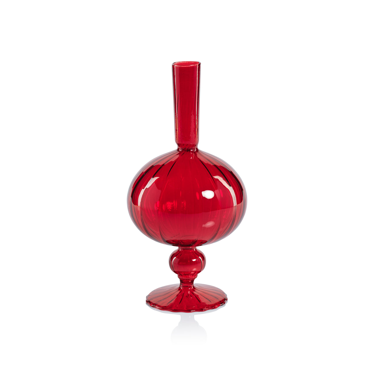 Venetian Spiral Vase - Red - Vases by Carlyle Avenue