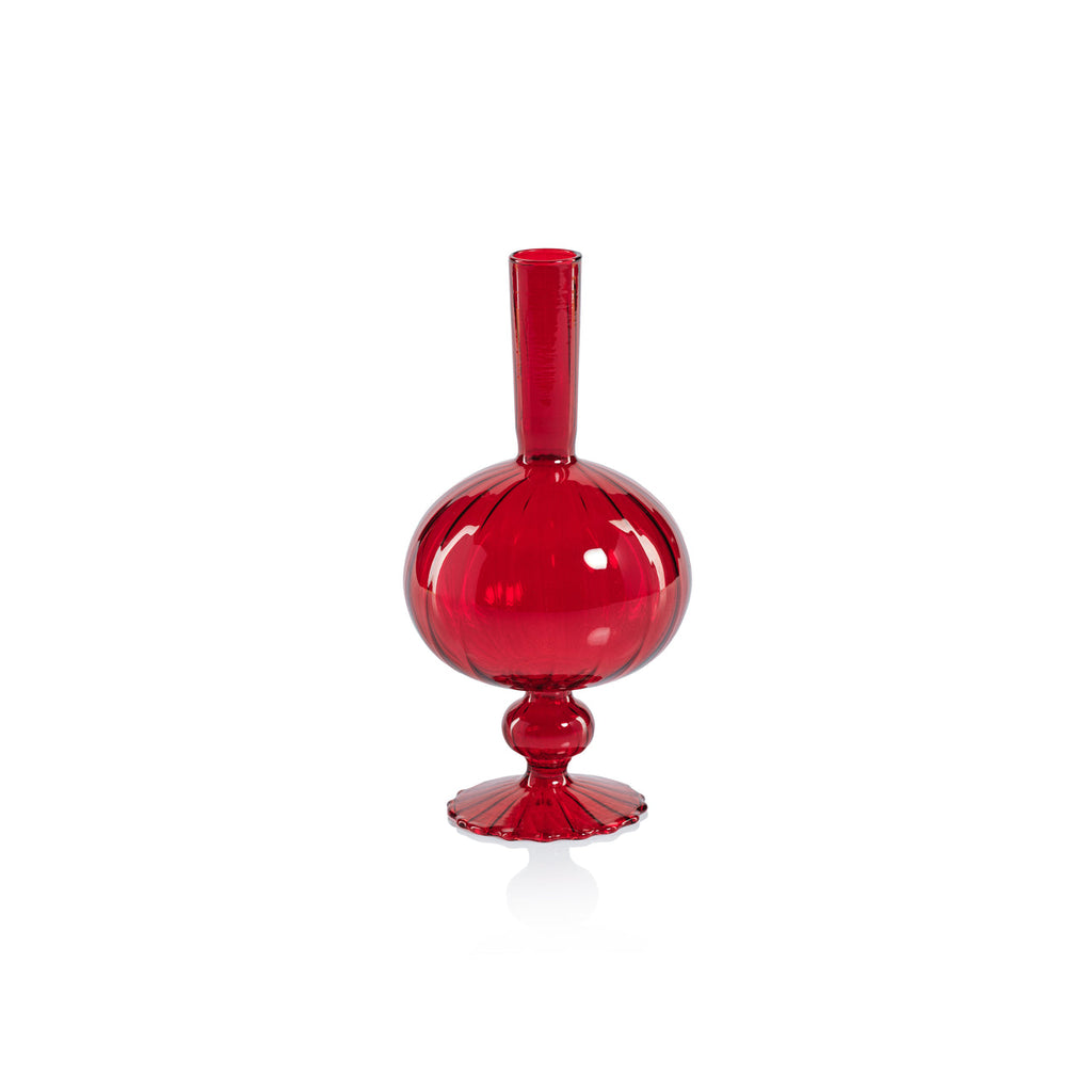 Venetian Spiral Vase - Red - Vases by Carlyle Avenue