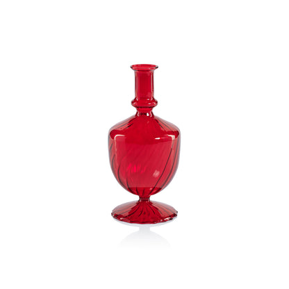 Venetian Spiral Vase - Red - Vases by Carlyle Avenue