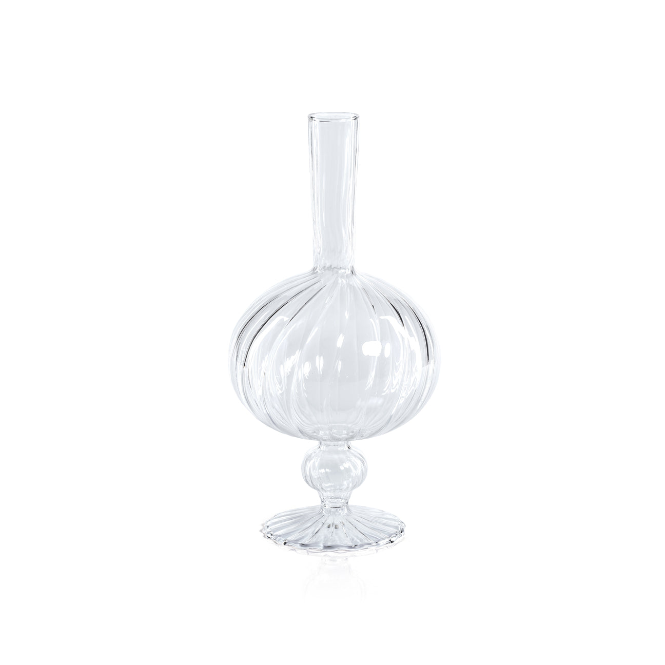 Venetian Spiral Vase - Clear - Set of 2 - Vases by Carlyle Avenue