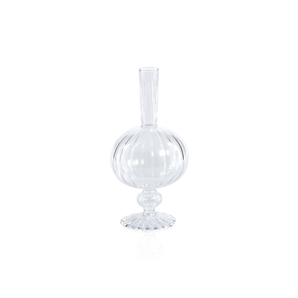 Venetian Spiral Vase - Clear - Set of 2 - Vases by Carlyle Avenue