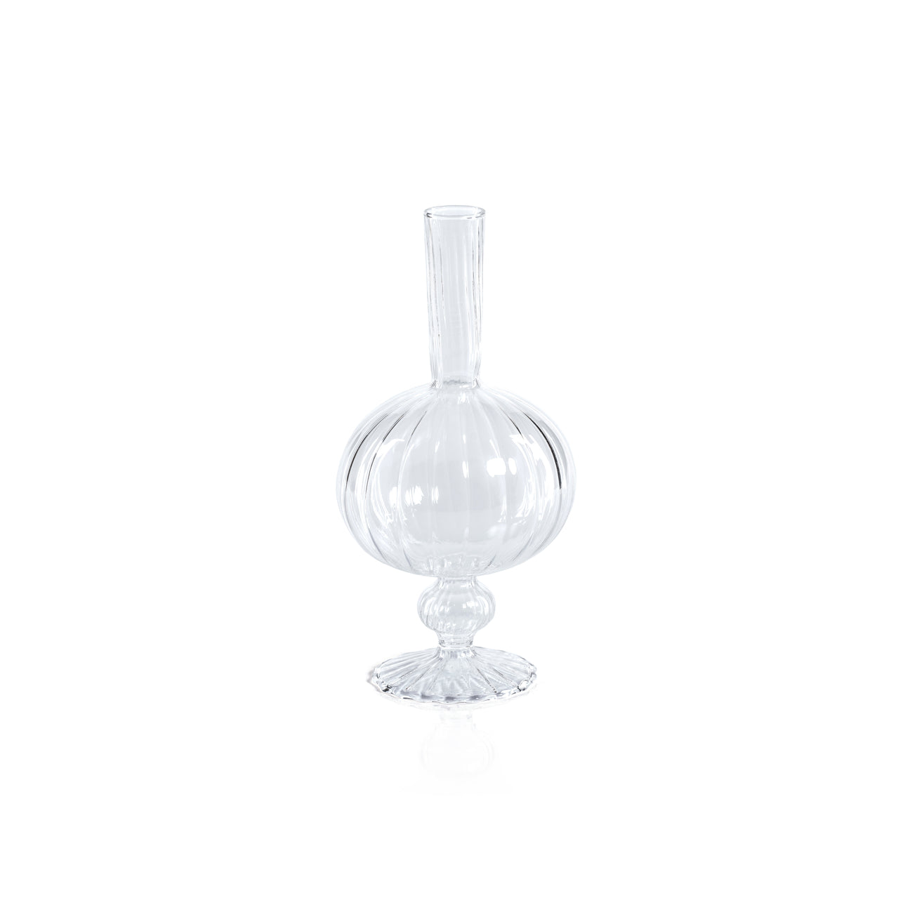 Venetian Spiral Vase - Clear - Set of 2 - Vases by Carlyle Avenue