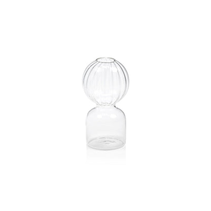 Ritz Single Stem Glass Vase - Clear - Vases by Carlyle Avenue