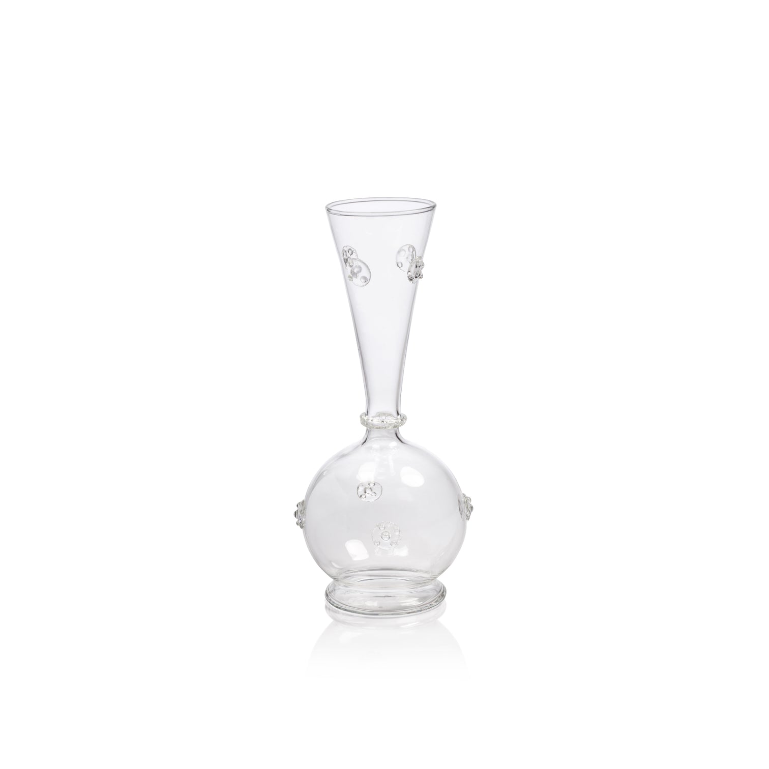 Vendome Glass Vase - Clear - Vases by Carlyle Avenue