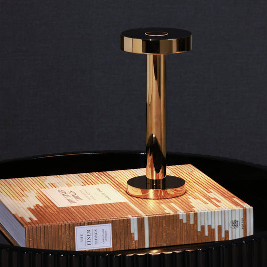 ROMA Rechargeable Table Light - Polished Gold