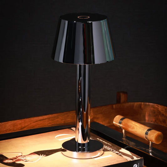 COMO Rechargeable Table Light - Polished Chrome